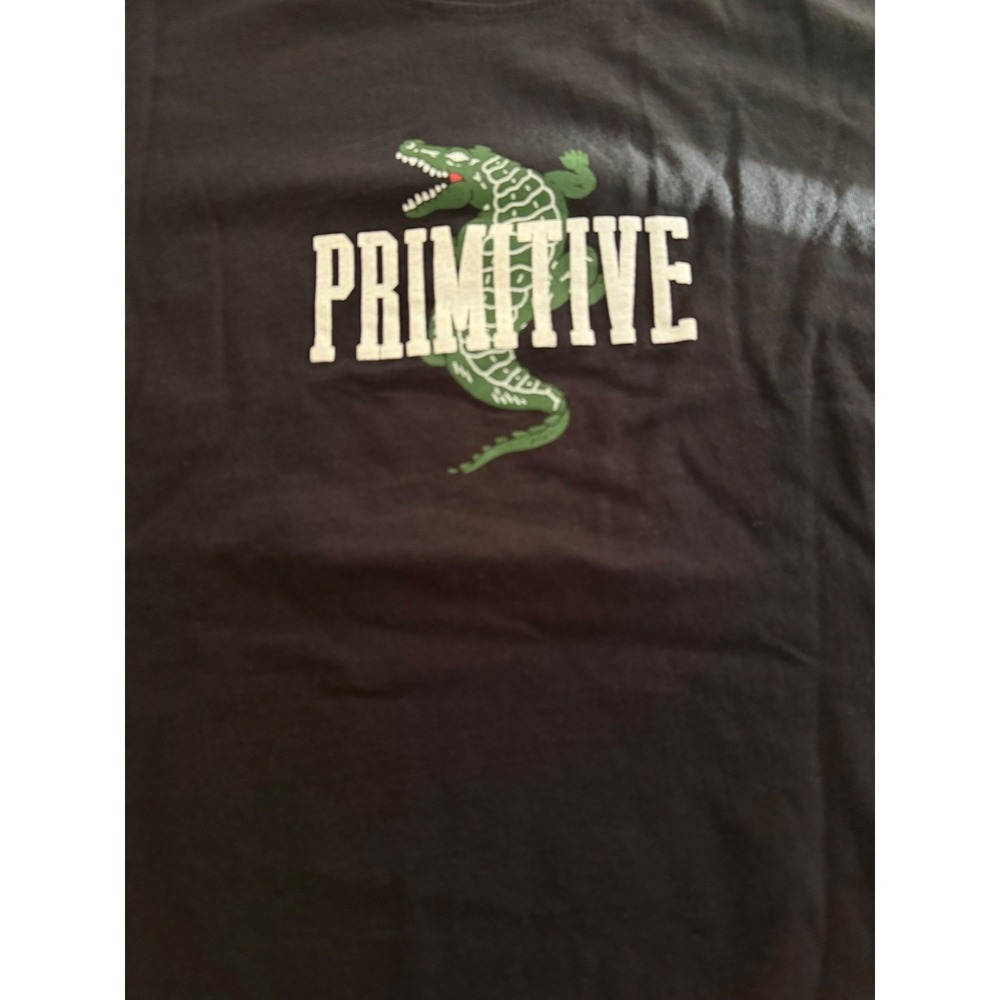 Primitive‎ Skateboarding Mens Graphic T-Shirt Black Crocodile Logo Size M